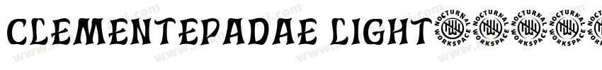 clementepadae light字体转换